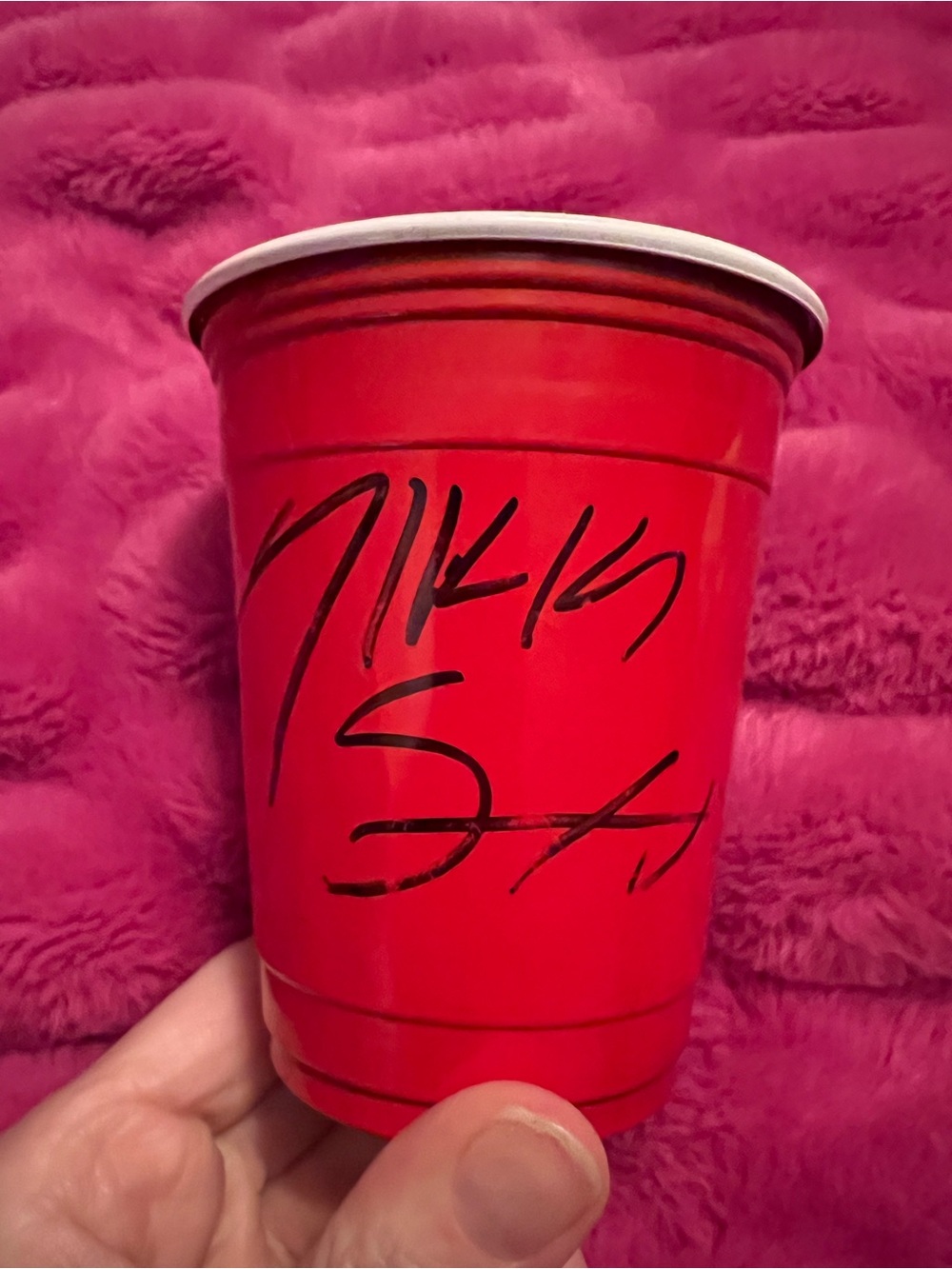 SIXX Autographed Red Party Cup MOTLEY CRUE